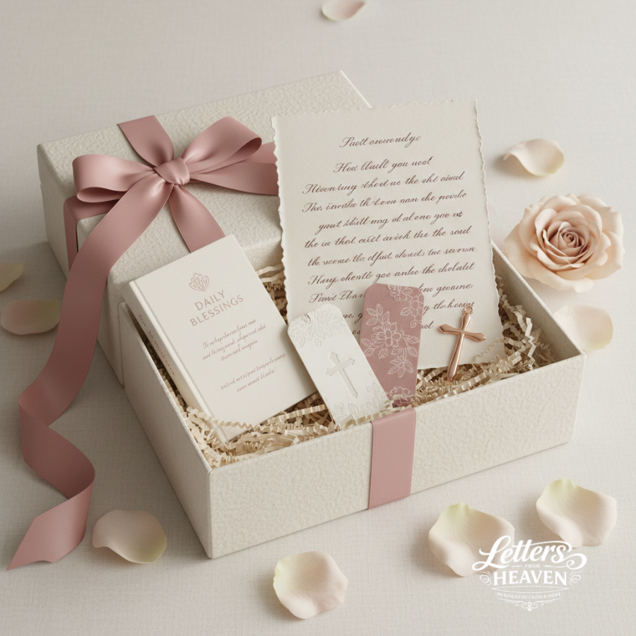 Letters From Heaven Gift Box - Rose — The Comfort Box. Compassion. Peace. Gentle encouragement. For the one who needs comfort and reassurance.